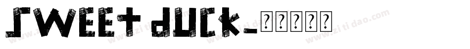 Sweet Duck字体转换